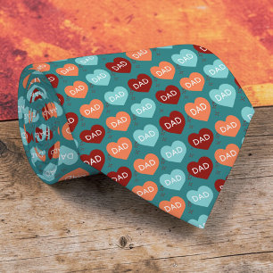Father's Day Dad Pattern Necktie Tie