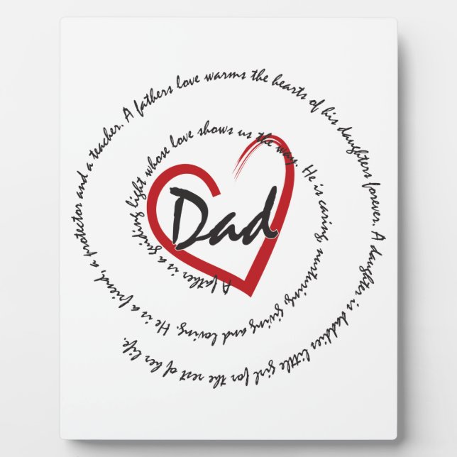 Father's Day Dad Plaque (Front)