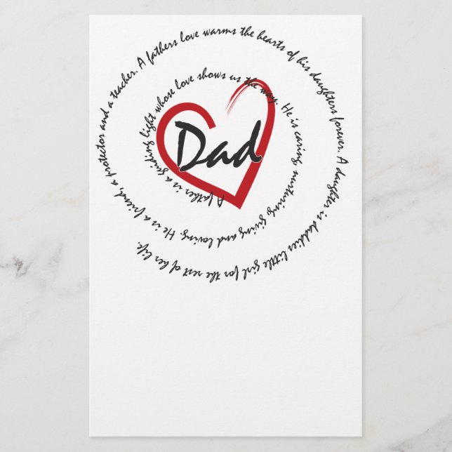 Father's Day Dad Stationery (Front)