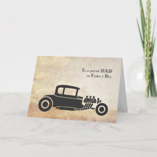 Father's Day, Dad, Vintage Car Card