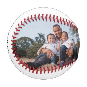 Father's Day Dad with Kids Custom Photo Baseball
