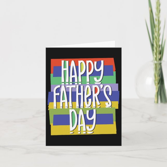 Father's Day Daddy For Dad Son Daughter Toddler Ki Card (Front)