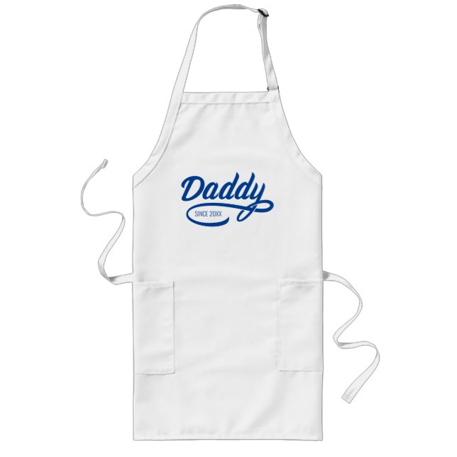 Father's Day - Daddy Since… Long Apron (Front)