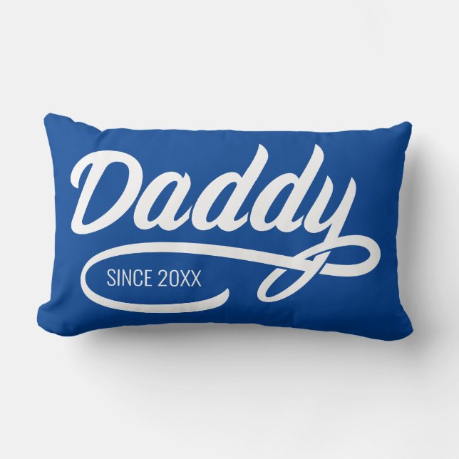 Father's Day - Daddy Since… Lumbar Cushion (Front)