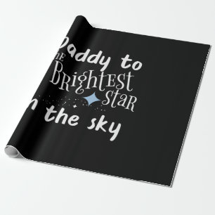 Father's Day Daddy To The Brightest Star Wrapping Paper