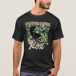 Father's Day Daddysaurus Rex Camo For Men T-Shirt