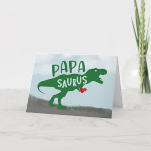 Fathers Day Dinosaur Papa-Saurus Card