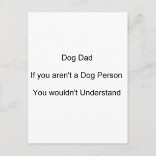 Father's Day Dog Dad Postcard