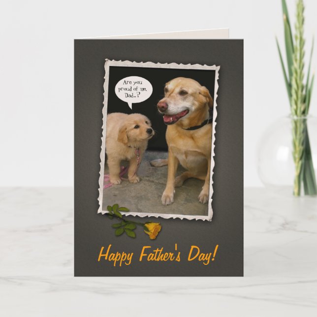 Father's Day Dogs Card (Front)
