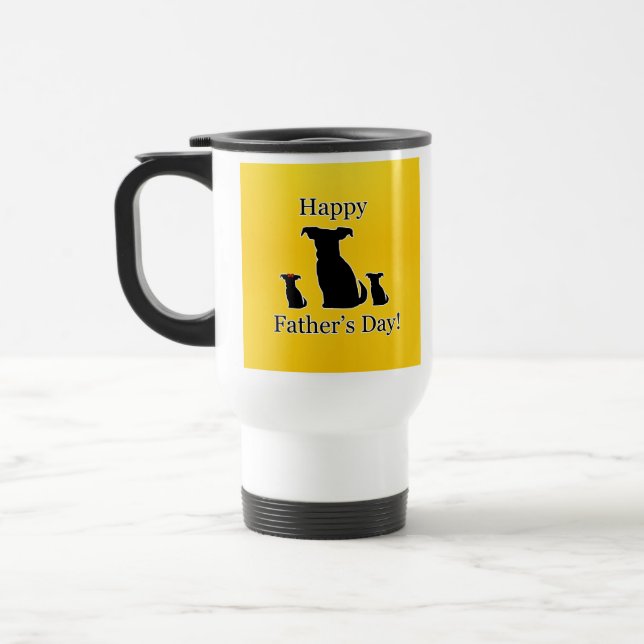 Father's Day Dogs  Travel Mug (Left)