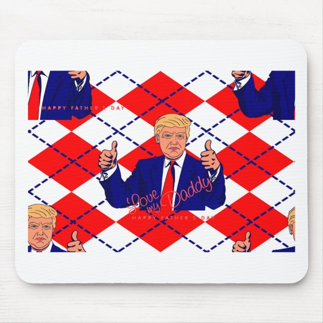 fathers day donald trump mouse pad (Front)