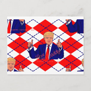 fathers day donald trump postcard