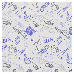 Fathers Day doodle fabric