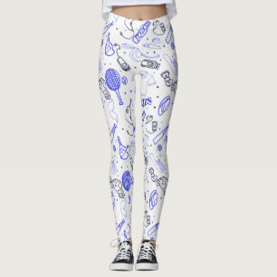 Fathers Day doodle leggings