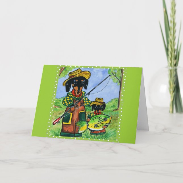 Fathers Day Doxies Card (Front)