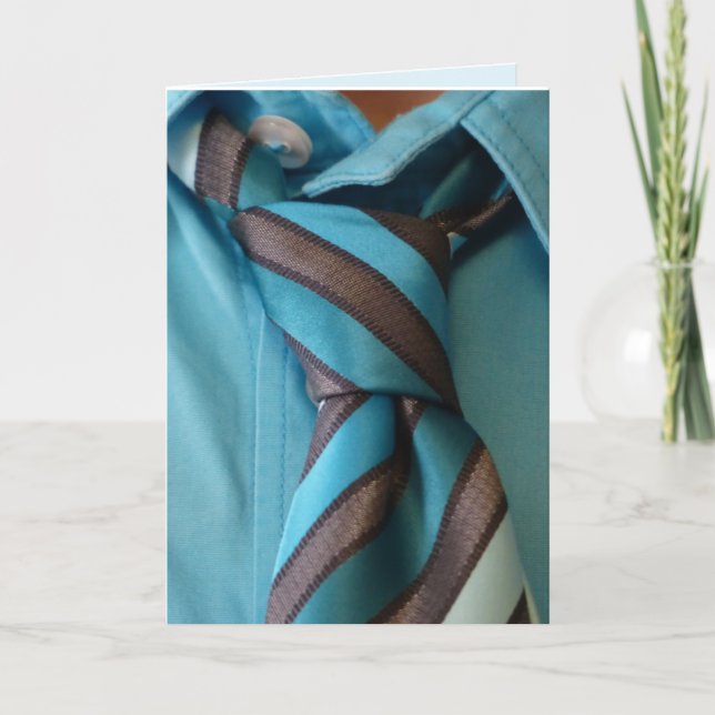 FATHER'S DAY DRESS SHIRT & TIE GREETING CARD (Front)