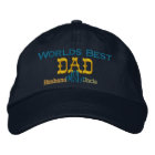 Fathers Day Embroidered Hat