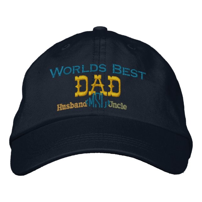 Fathers Day Embroidered Hat (Front)