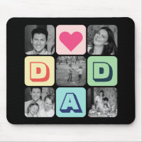 Father's Day Family Photo Grid Dad Picture Collage