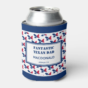 Father's Day FANTASTIC TEXAN DAD Personalised Can Cooler