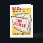 Father's Day "Feature" Card<br><div class="desc">The truth. It's free. (Except for Dad.) World's Greatest Dud® goods are designed for real world dads: loving, caring, well-intentioned fathers who inevitably (and with astounding regularity) botch things in harebrained, yet harmless ways. In other words, WGD is for practically every father on the planet. Only One Dad Can Be...</div>