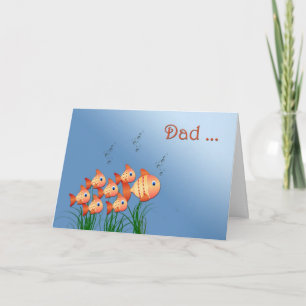 Father's Day Fish Family Card