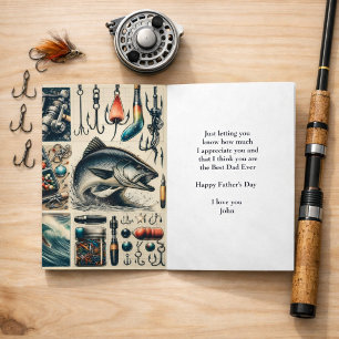 Father's Day Fisherman Greeting    Card