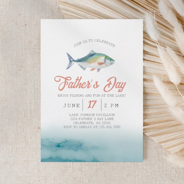 Father's Day Fishing at the Lake Invitation (Creator Uploaded)