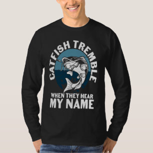 Father's Day Fishing Fisherman Catfish Tremble T-Shirt