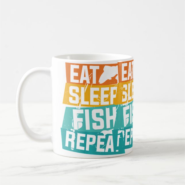 Father'S Day Fishing Fisherman Coffee Mug (Left)