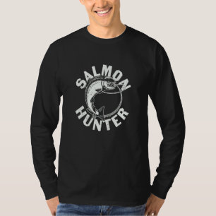 Father's Day Fishing Fisherman Salmon Hunter T-Shirt