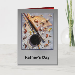 Father's day - Fishing flies Card