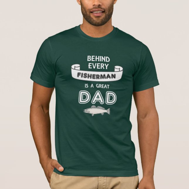 Father's Day Fishing Great Dad Shirt (Front)