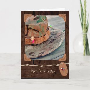 Father's Day Fishing Hats Card