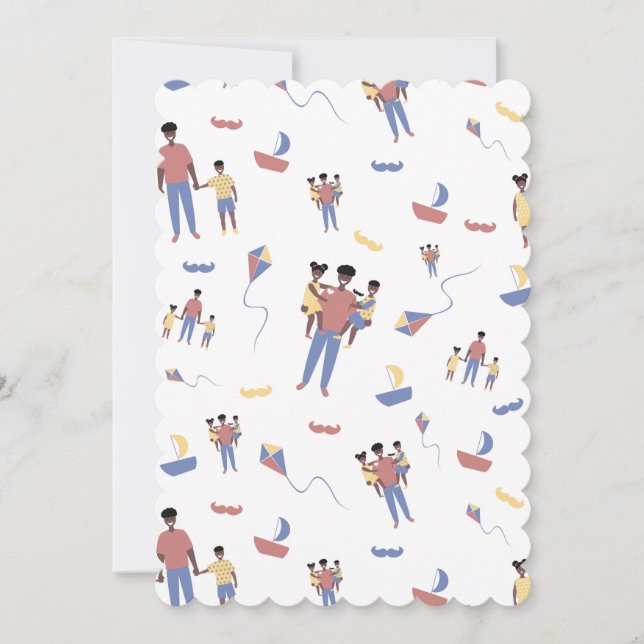 Father's Day Flat Greeting Card (Front)