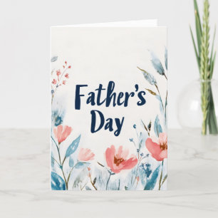Father's Day Flowers Holiday Card