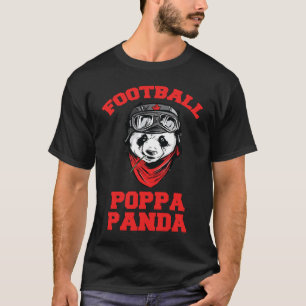 Father's Day  Football Poppa Panda  1 T-Shirt