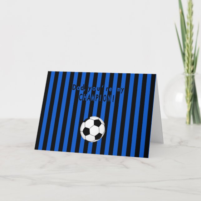 Father's day, football, soccer team fan - Inter Card (Front)