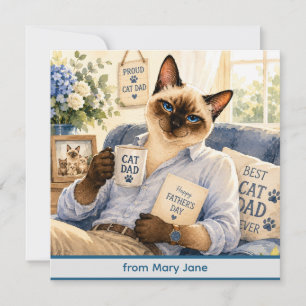 Father's Day for Cat Dad Cat Lovers Card