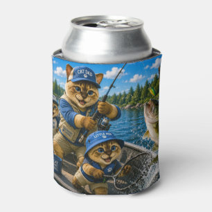 Father's Day for Cat Dad Fishing Lovers Can Cooler