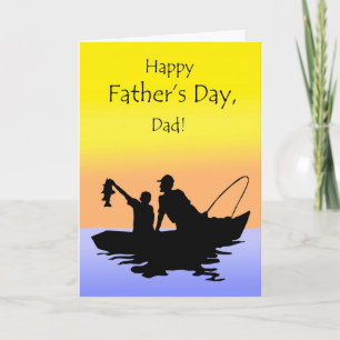 Father's Day for Dad, Fishing Scene Card