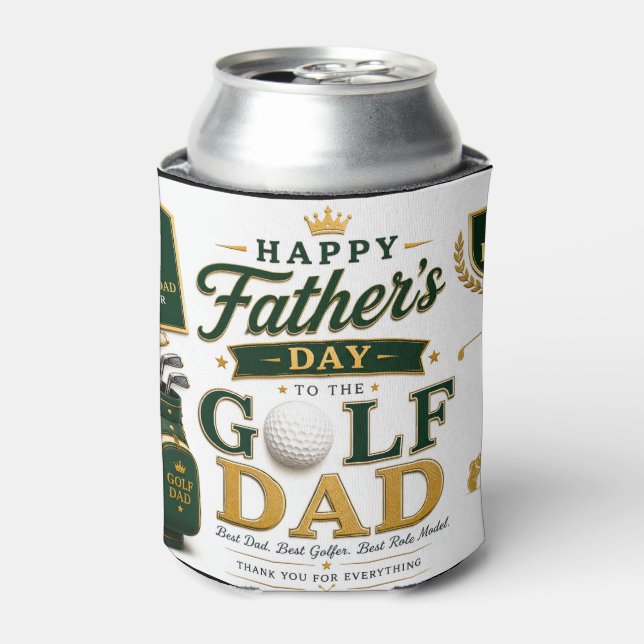 Father's Day for Golf Dad Can Cooler (Can Front)