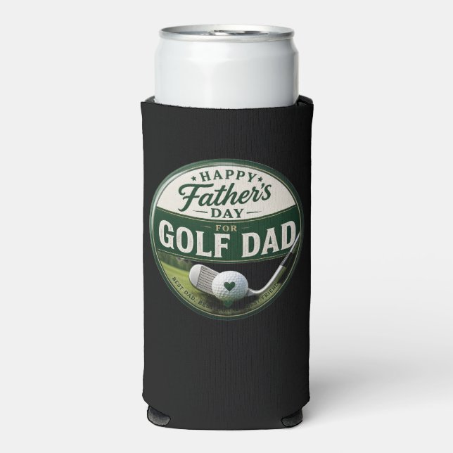 Father's Day for Golf Dad Seltzer Can Cooler (Seltzer Front)