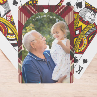 Father's Day for Grandfather Photo Playing Cards