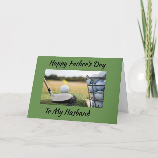 *FATHER'S DAY* for **MY HUSBAND** GREAT ROUND! Card (Front)