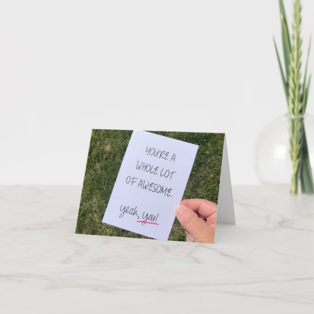 "FATHER'S DAY" FOR SOMEONE REALLY **AWESOME** CARD (Front)