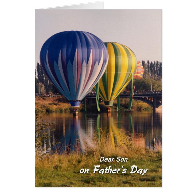 Father's Day for Son Hot Air Balloons Splash Dash (Front)