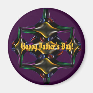 Father's Day Fractal Magnet