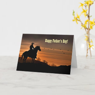 Fathers Day From Across the Miles Country Western  Card