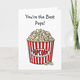 Father's Day   Funny Popcorn Pun Card